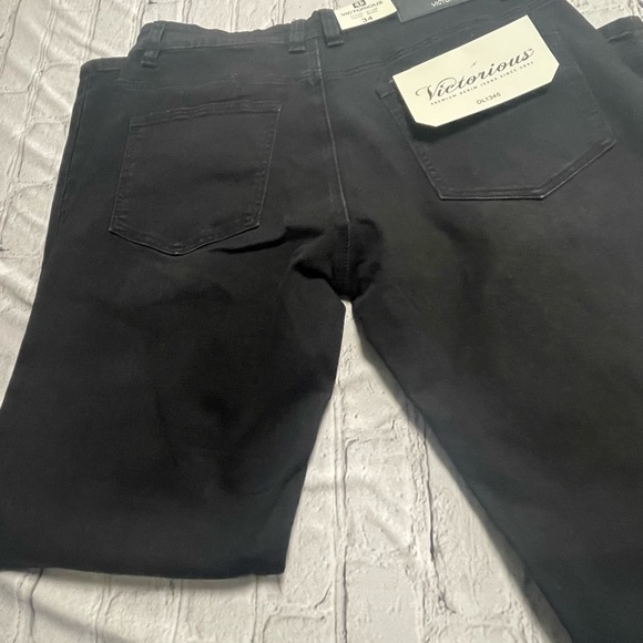 VICTORIOUS Jeans Nwt Mens Jean Victorious Skinny Leg Black Denim